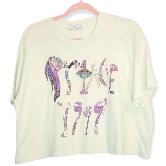 Daydreamer LA Green Prince 1999 Cropped Band Tee - Picture 2 of 9